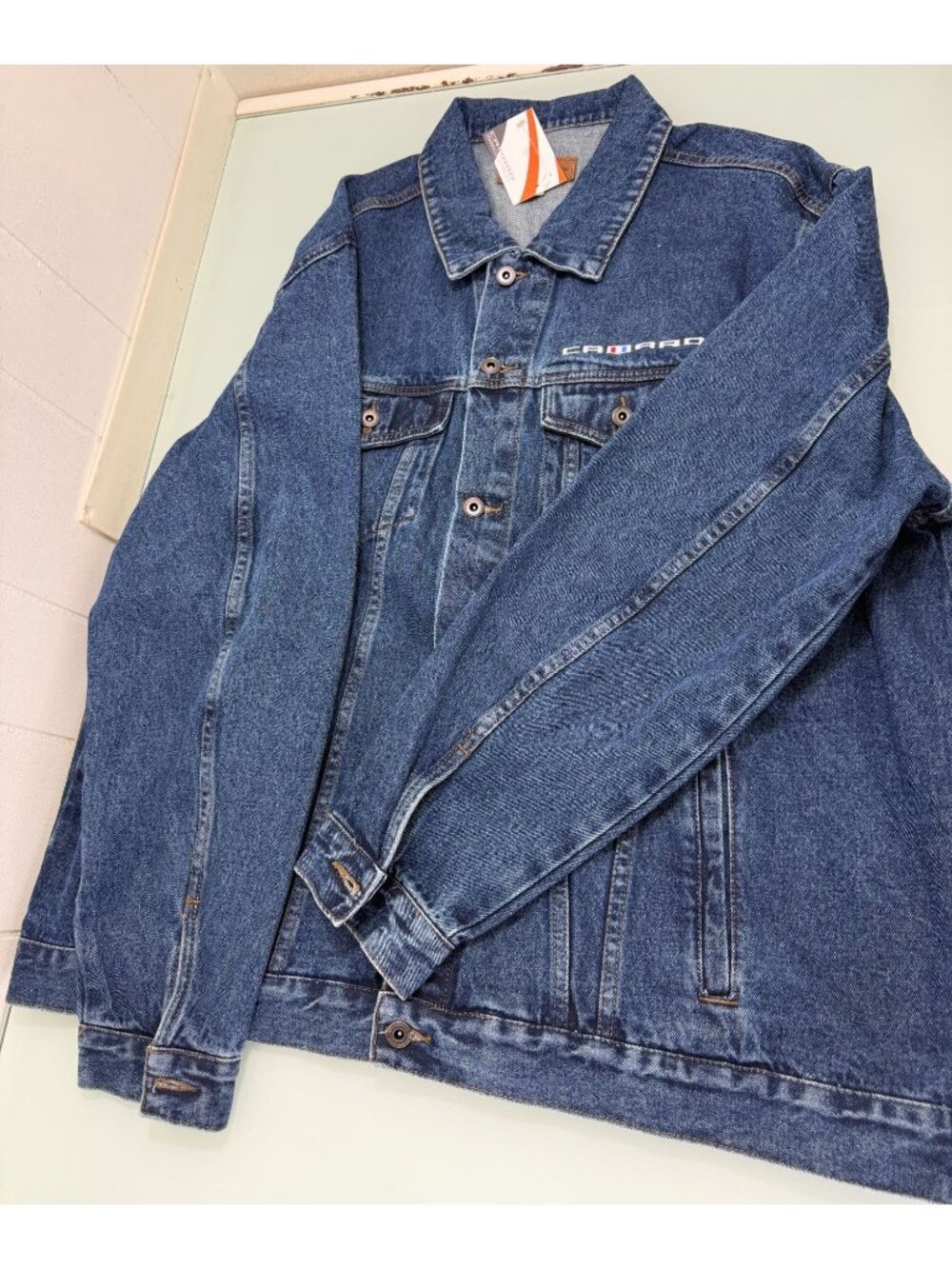 New Chevy Camaro Denim Jean Jacket Mens 3XL XXXL